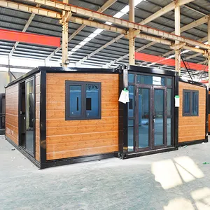 Steel Exterior Wall Interior Effect Bedroom Bathroom 20ft 40ft Foldable Expandable Portable Container Modular House