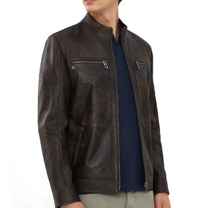 Fashion Outerwear Classic Fit Custom Warm Streetwear Leather <b>Jacket</b> For <b>Men</b> 2026 New Style <b>Men's</b> Leather <b>Jacket</b> For Online Sale - Product Image 5