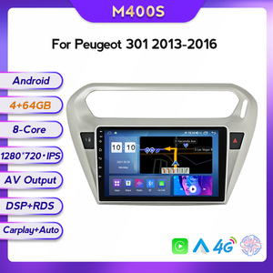 8 + 128G Android 11 IPS DSP API 30 Voiture Vidéo Pour Peugeot 301 <span class=keywords><strong>Citroen</strong></span> Elysee 2014 - 2016 <span class=keywords><strong>RDS</strong></span> AM FM de voiture système multimédia 4G LTE BT - Product Image 5