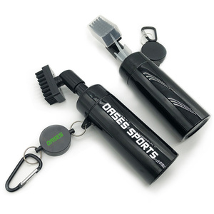 Custom Logo Portable Golf Club Cleaner Squeeze Water <b>Bottle</b> Spray Golf Club <b>Cleaning</b> <b>Brush</b> - Product Image 2
