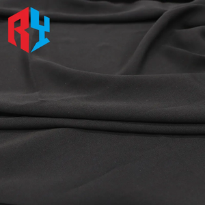 Tùy Chỉnh Thoáng Khí Nhuộm <span class=keywords><strong>Soild</strong></span> 67 "118gsm 100% Polyester Máy Bay Phản Lực Màu Đen Len Đào Vải Cho Abaya Arab Vải - Product Image 4