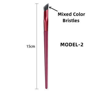 Brosse à sourcils carrée de haute qualité brosse à sourcils carrée inclinée brosse correcteur en toile lisse 4d brosse à timbre pour sourcils - Product Image 6