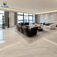 Dalle de marbre rose KT STONE, surface haute brillance pour sol de hall d'hôtel et revêtement mural de luxe