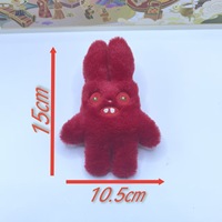 Peluche géante super douce de 4 pouces, Monstre aux grandes dents, Lavée, Anti-stress, Pendentif de sac à dos, Décoration de sac, Poupée amusante, Cadeau d'anniversaire