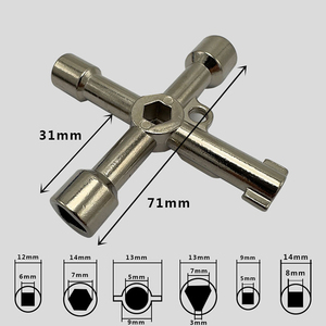 Llave triangular universal para puerta de ascensor, llave multifunción para ascensor, llave para escalera mecánica - Product Image 4