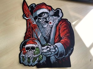 Patch brodé personnalisé tête de mort mexicaine multicolore, thermocollant ou à coudre, pour vêtements, sacs à dos, vente en gros, faible MOQ - Product Image 5