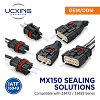 343450001 Connecteur automobile MX150 1,5 mm, bouchon d'étanchéité étanche pour faisceau de câbles, système scellé en alliage de cuivre 22A