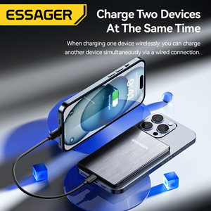 <span class=keywords><strong>ESSAGER</strong></span> Série AKD-YD52 5000mah Banque de puissance de charge rapide sans fil ultra-mince - Product Image 5