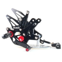 Repose-pieds arrière réglables CNC Arashi pour moto KAWASAKI ZX-R400 Ninja400 2018-2025 & Z400 2019-2025