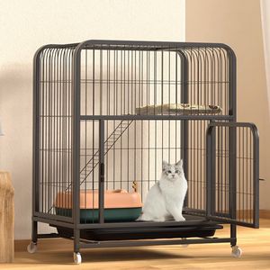 2 katmanlı kapalı kedi kafesi DIY kedi sandık kedi kulübesi - Product Image 6