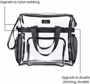 Bolsas de Compras de PVC Impermeables Personalizadas y Económicas para Gimnasio y Deportes, Bolsa Transparente con Logotipo Impreso - Product Image 3
