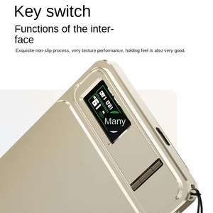 Banco de energía de carga inalámbrica magnética de Metal ultradelgado 10000mAh soporte de soporte banco de energía de pantalla Digital para teléfonos <span class=keywords><strong>AIRPODS</strong></span> - Product Image 6