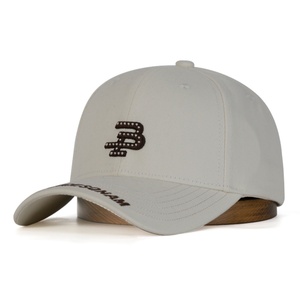 Gorra de Béisbol de 6 Paneles de Sarga 100% Algodón al por Mayor, Color Sólido, para Deportes al Aire Libre, con Logotipo Bordado 3D Personalizado - Product Image 1