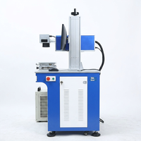 Máquina de Grabado Láser de Fibra CNC de 3W 5W para Marcar Letras, Números, Fechas y Códigos en Plástico, Cerámica y Azulejos, Nueva con Enfriamiento por Agua