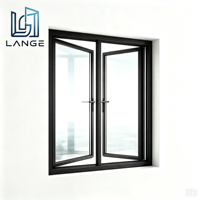 Ventanas Abatibles de Aluminio con Rotura de Puente Térmico Ultra Delgadas de Lujo LANGE, Ventanas de Doble Acristalamiento de Apertura Interior de Alta Eficiencia Energética para Viviendas