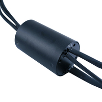 Anillo Colectores Híbrido de Alta Frecuencia RG-179 con Cable Coaxial, Circuito de 15 Vías, Velocidad 0-200 rpm, 0-220 VCA/VCC, Temperatura de Contacto -30 +80 °C