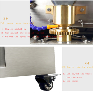 Machine à haut rendement de <span class=keywords><strong>table</strong></span> pour faire des boulettes de viande Machine à rouler les boulettes de viande commerciale Petit fabricant de boulettes de viande électrique - Product Image 3