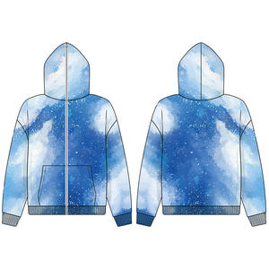 เสื้อฮู้ดซิปเต็มตัวคุณภาพสูงสำหรับผู้ชายและผู้หญิง  ลายพิมพ์แบบซับลิเมชั่นเต็มตัว ปรับแต่งได้ตามต้องการ  ขั้นต่ำในการสั่งซื้อน้อย  ลายพิมพ์ 3 มิติ ปักลาย  เป็นมิตรต่อสิ่งแวดล้อม - Product Image 3