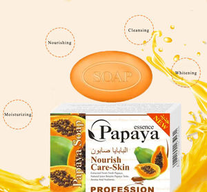 Private Label prezzo all'ingrosso sbiancante biologico pulizia profonda Papaya sapone idratante - Product Image 1