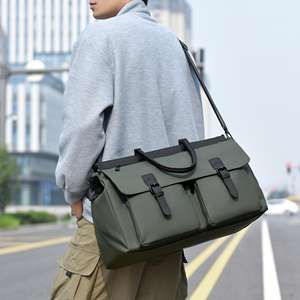 Profession eller wasserdichter PU Travel Gym <span class=keywords><strong>Duffle</strong></span> <span class=keywords><strong>Bag</strong></span> Organizer Langlebiger, langlebiger Reiß verschluss für Pendler-Freizeit-Yoga-Outdoor-Aktivitäten - Product Image 3