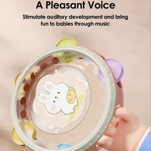 1 Uds. Juguete de tambor de campana de bebé de plástico suave para niños juguete de entrenamiento sensorial para viajar y <span class=keywords><strong>comer</strong></span> aplaudir con atención de sonido - Product Image 3