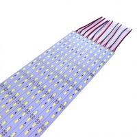 Barre lumineuse LED rigide LED5730 en aluminium 12V 72 LED pour éclairage encastré d'armoires et vitrines APOS-2835 4014