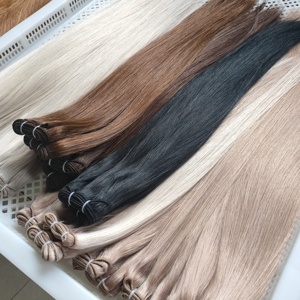 Jasminebeauty ผมคนยุโรป100% คู่สีบลอนด์เครื่องเรมี่ธรรมชาติบริสุทธิ์สองชั้น - Product Image 3