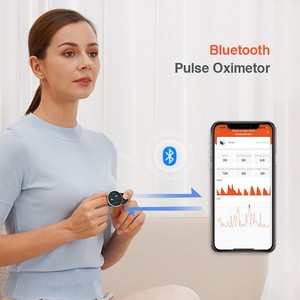 Oxímetro <span class=keywords><strong>de</strong></span> Pulso <span class=keywords><strong>de</strong></span> Dedo con Bluetooth y Pantalla LED Recargable a Bajo Precio - Product Image 5