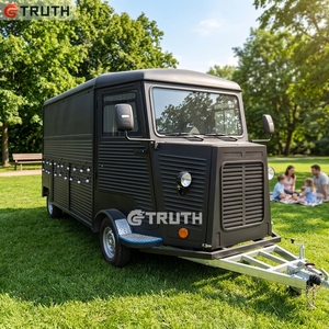 Camion de restauration extérieur vintage électrique <span class=keywords><strong>pour</strong></span> café, glaces et hot-dogs – Remorque rétro alimentée électriquement - Product Image 1