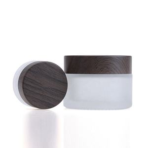 Couvercle en bois de laiton 30g 50g noir et blanc, avec joint, masque de protection, corps, lait, récipient d'emballage cosmétique, <span class=keywords><strong>essence</strong></span> crème, pot en plastique - Product Image 5