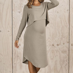 <span class=keywords><strong>Robe</strong></span> d'<span class=keywords><strong>allaitement</strong></span> à manches courtes personnalisée pour femmes robes de maternité de grossesse à ouverture cachée vêtements d'<span class=keywords><strong>allaitement</strong></span> - Product Image 3