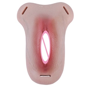 FAAK Coussinets vaginaux en silicone ultra-réalistes avec ceintures en cuir, Onahole pour hommes adultes, stimulateur vaginal artificiel, jouets sexuels pour adultes - Product Image 3