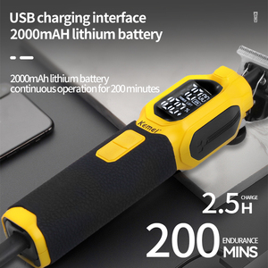 Kemei KM-1791 5w 2000mAh Over 6000RPM More Functional Replaced Head Replacements Hair Clipper <strong>Nose</strong> Hair Remover Set Beard Shaver - Product Image 5