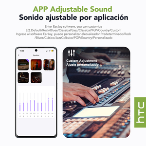 Tai nghe không dây thực sự thông minh HTC HP06 AI Translator Bluetooth 6.0, thiết kế mở, tương thích với máy tính và điện thoại - Product Image 4