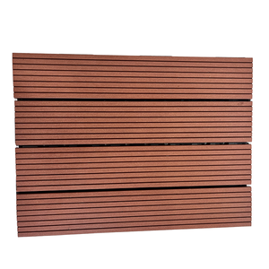Hiện đại ngoài trời WPC decking 30cm x 30cm <span class=keywords><strong>DIY</strong></span> gỗ-nhựa Composite sàn một thế hệ Sọc Vuông tùy chỉnh chải - Product Image 6