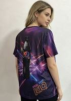 T-shirt imprimé tendance motif néon laser cool séchage rapide respirant manches courtes décontracté streetwear jeune homme quotidien soirée