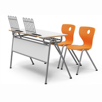 Chaise et table d'école, mobilier de classe, mobilier scolaire, bureau et chaise pour étudiants