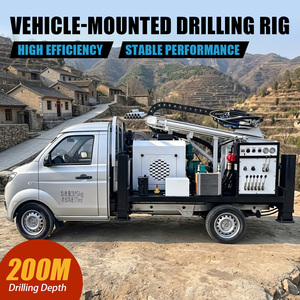 Petite foreuse hydraulique diesel montée sur camion pour puits d'eau, 200 m, pour l'Afrique - Product Image 4