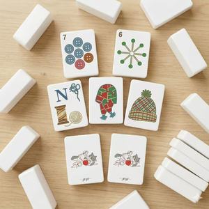 Elegante Juego de Mahjong Americano Retro con Motivo de Gato, 160 Fichas, Acrílico Profesional, Ecológico, para Fiestas de Despedida de Soltera - Product Image 2