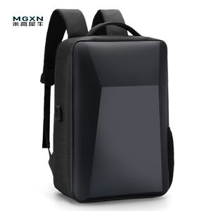 Mochila de poliéster antirrobo con logotipo personalizado para ordenador portátil, mochila de negocios impermeable con cierre de cremallera, mochila escolar de viaje - Product Image 3