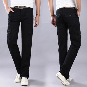 Pantalons de travail multi-poches de style rétro personnalisé pour hommes Pantalons cargo pour hommes - Product Image 6