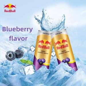 Minuman Soda Thailand Redd Bulls 250ml, Minuman Bersoda Bebas Gula Rasa Blueberry, Minuman Energi Rasa Apel, Minuman Berkarbonasi - Product Image 3