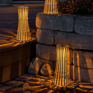 Lampe solaire de jardin en acier inoxydable étanche IP54 avec télécommande pour cour extérieure, <span class=keywords><strong>lampadaire</strong></span> LED - Product Image 1