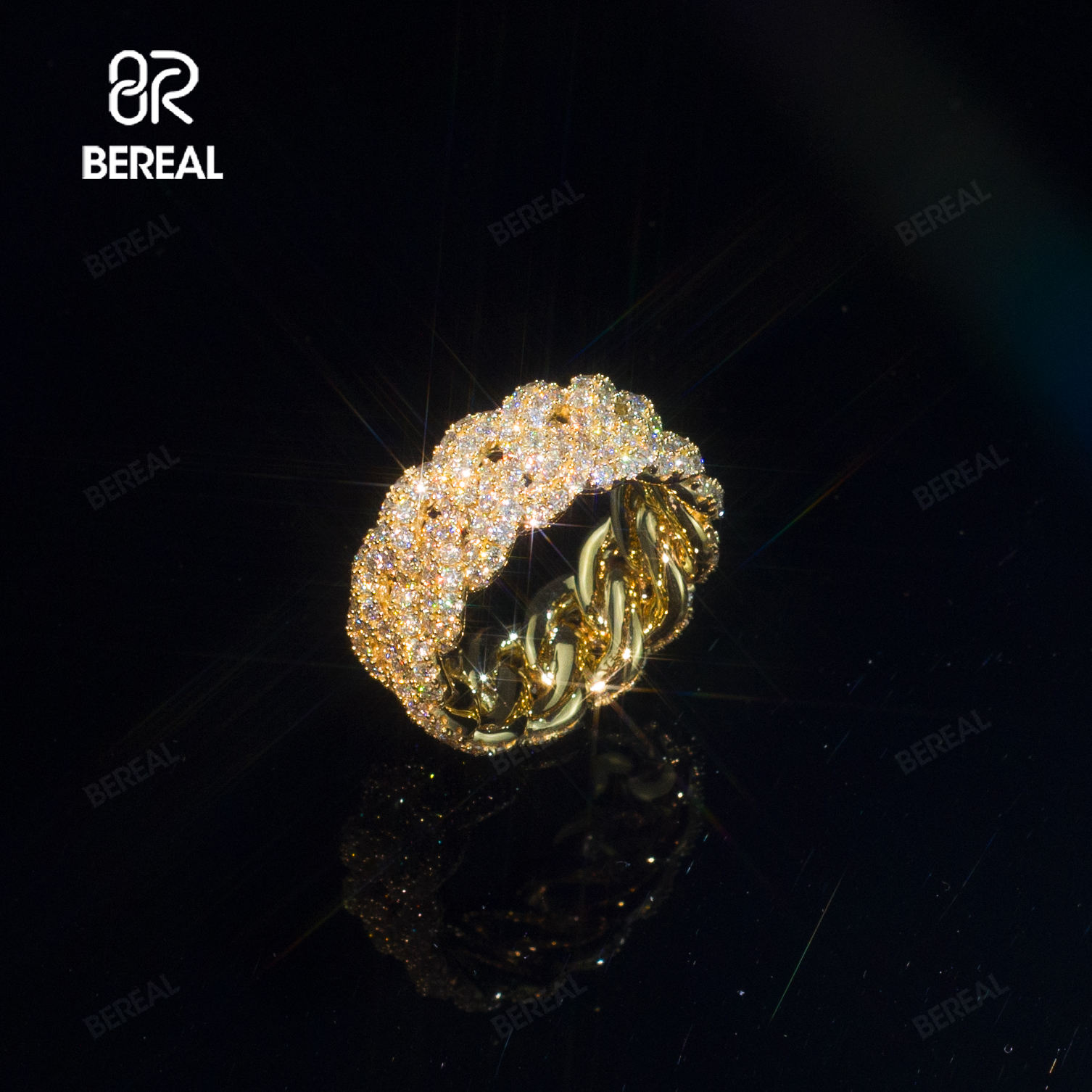 14K Oro + Vvs Moissanite