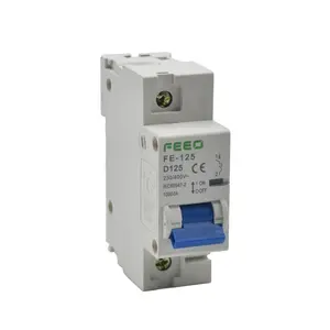 FEEO FE-125 1P AC MCB Disjoncteur Miniature 230V/385V 125A Capacité De Coupe Maximale icu 10kA avec DU CE