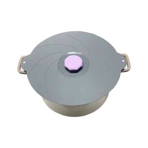 Eco-friendly Kitchen Cookware Utensils Parts Silicone Lid Spill <b>Stopper</b> Cover for Pot Pan - Product Image 1