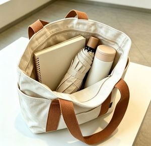Bolsa de Lona de Gran Capacidad para Viaje, Bolsa de Hombro para Mujer, Bolsa de Lona Resistente con Bolsillo - Product Image 3
