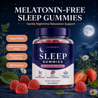 Gummies pour le sommeil sans mélatonine LIFEWORTH OEM ODM |   Gommes végétaliennes à la pectine avec magnésium et L-théanine |   Vente en gros de marques privées