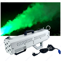 Événement spectacle Disco mariage pistolet à fumée 1800W mitrailleuse à fumée à base d'eau RGB 9LED colonne d'air effet de scène pour Dj discothèque fête