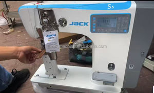 Machine à coudre industrielle Jack S5-91 entièrement automatique à point noué, à bras, avec pied presseur synchronisé et moteur à entraînement direct - Product Image 2